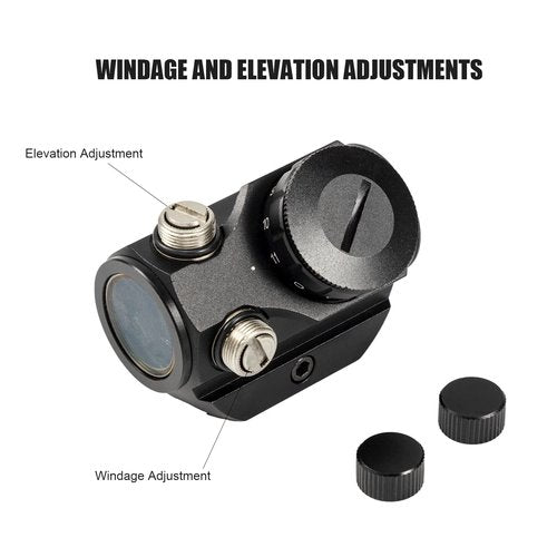 FalconOptics Red Dot Sight Micro Reflex Sight 1x22mm 4 MOA Red Dot Scope Optics with 11 Adjustable Brightness