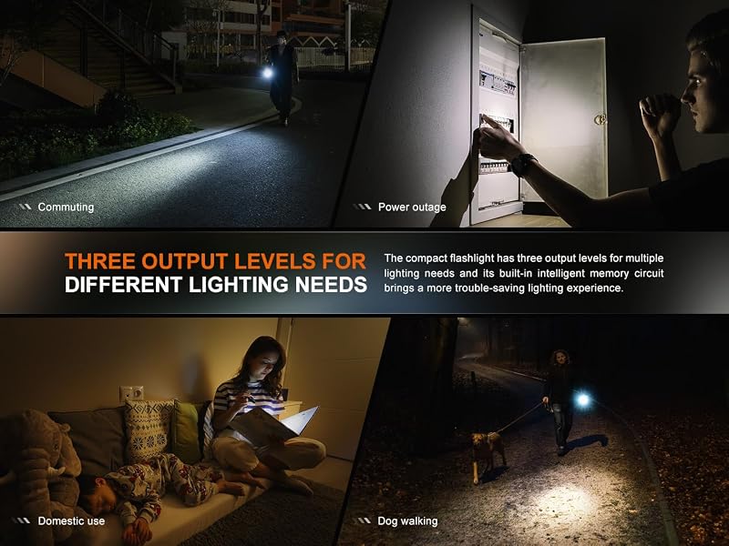 Fenix E12 V3.0 EDC Torch - 200 Lumen AA Powered Penlight with Clip