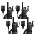 Retevis MateTalk B4 Walkie Talkies with Waterproof Shoulder Mic,2 Way Radio Noise Cancelling,Compact,USB-C Charging,Rugged Two Way Radios for Construction Site Workshop Electrician(4 Pack)