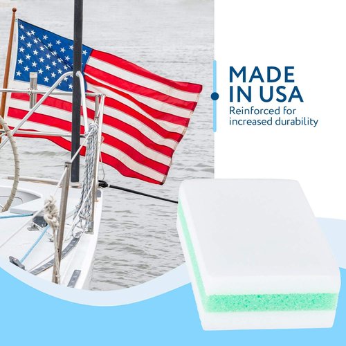 Impresa Boat Scuff Eraser - XL Marine Cleaner | Effectively Removes Marks from Fiberglass, Aluminum & Metal - 4 Pack