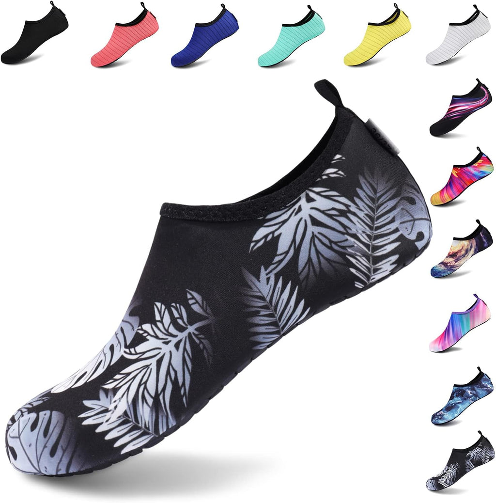 VIFUUR Aqua Yoga Shoes - Quick-Dry Barefoot Water Sports Socks for Men & Women | Slip-On Design