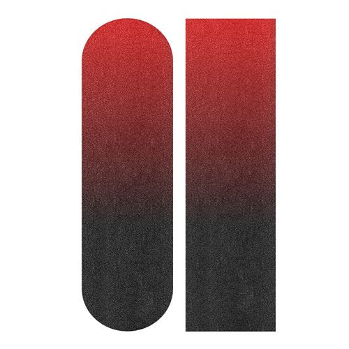 Wudan Red Black Skateboard Grip Tape Scooter Griptape 1 Sheet 44x10inch Extended Long Bubble Free Waterproof Toddler Sandpaper