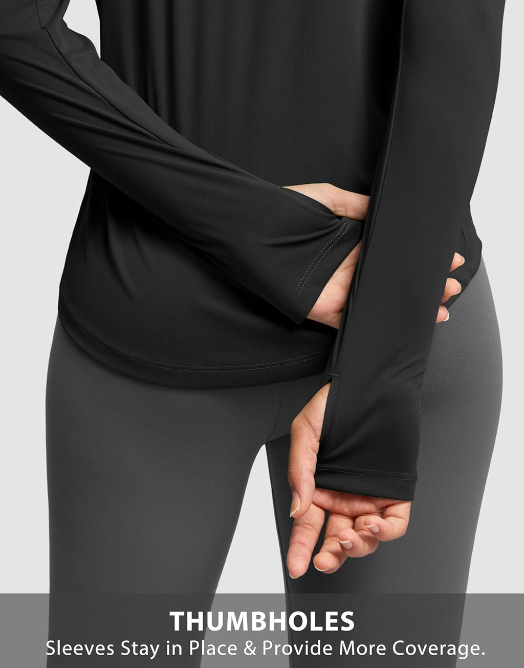Soothfeel Lightweight Long Sleeve Workout Tops - Women's Athletic Sun Protection Tees | Moisture-Wicking UPF 50+