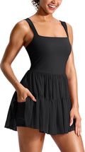 Soothfeel Tennis Dress for Women - Athletic Dress with Built-In Shorts & Pockets | Flowy Summer Golf Wear