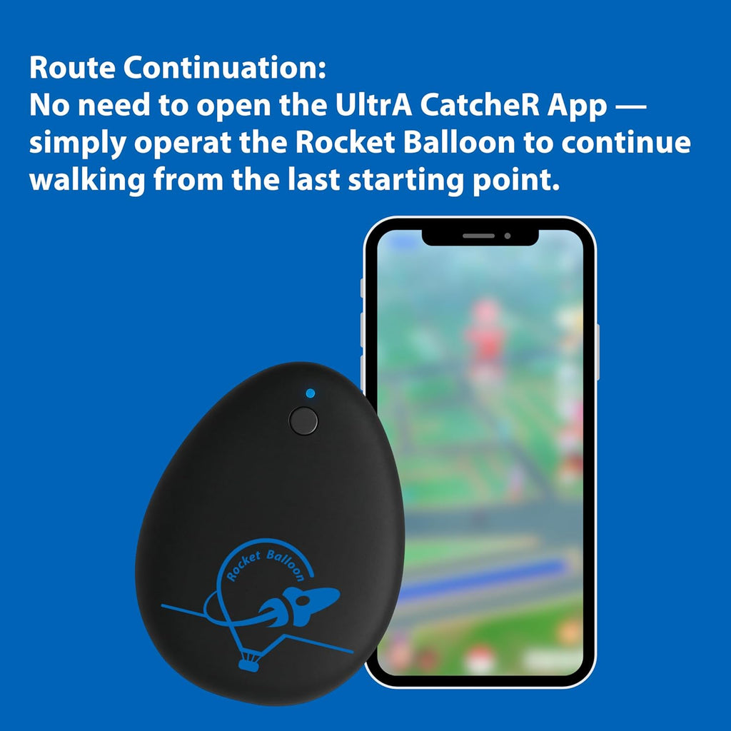 Rocket Balloon Auto Walking Device - Smart iOS Auto Catch & Item Collection | Route Continuation & Cooldown Protection