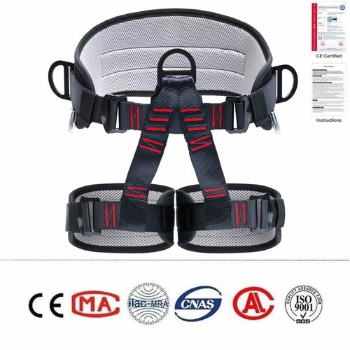 HandAcc Climbing Belts, Adjustable Thicken Professional Safety Belt, Climbing Gear for Tree Climbing, Fire Rescue, Roofing, Rappelling And Expanding Training