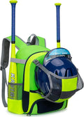 KAVIGOR Youth Baseball & Softball Bag - Ultra-Light Tball Backpack with Shoe Compartment & Helmet Holder