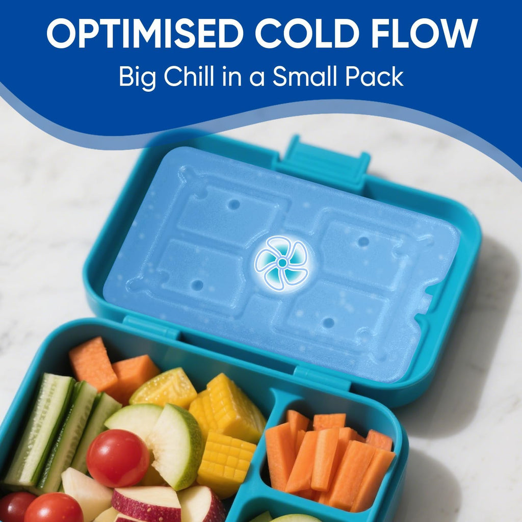 Life BROS 4-Pack Slim Flat Ice Packs for Coolers & Lunch Boxes – Freezer Packs for Beach, Camping, Reusable Long-Lasting Cooling for Food, Drinks & Kids Lunch Bag