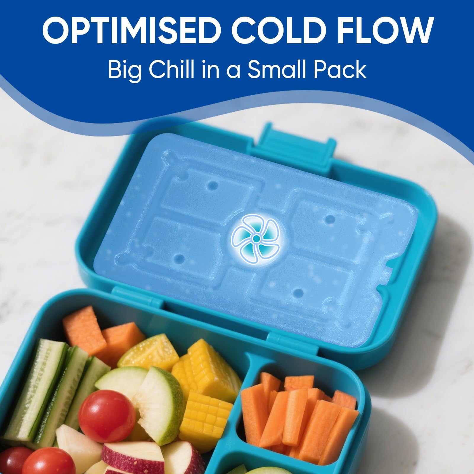 Life BROS 4-Pack Slim Flat Ice Packs for Coolers & Lunch Boxes – Freezer Packs for Beach, Camping, Reusable Long-Lasting Cooling for Food, Drinks & Kids Lunch Bag