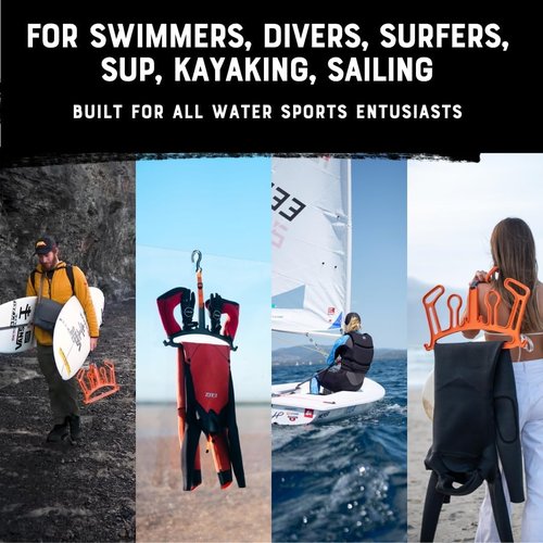 C-Monsta Wetsuit Hanger - Quick Drying Heavy Duty Design for Wetsuits, Gloves & Boots | V2 Grey