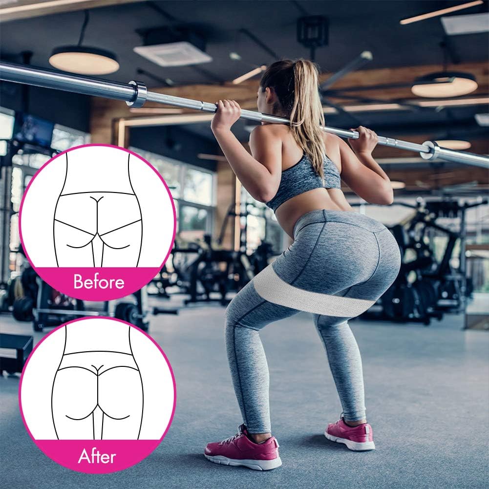 Skiennix Resistance Bands - Fabric Workout Bands for Men & Women | Thick Booty Loop Bands for Glutes & Legs