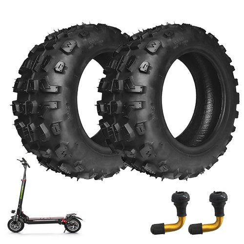90/65-6.5 Vacuum tire, 11 Inch Replacement, With tire Air Valve, for Dualtron Zero 11X Kaabo Scooter Fits Most 38cc 47cc and 49cc Mini Pocket Bikes MTA1/MTA2, GP-RSR and More (Vacuum Tire x 2)