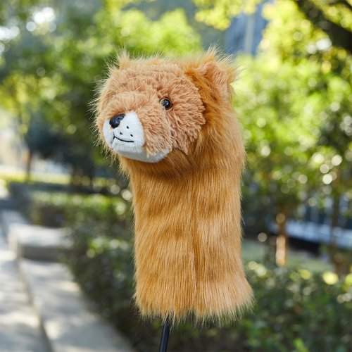 Golf Club Head Covers Lion Soft Plush Driver Headcover Creative Funny Golf Headcover Fits Standard 460cc Driver Head