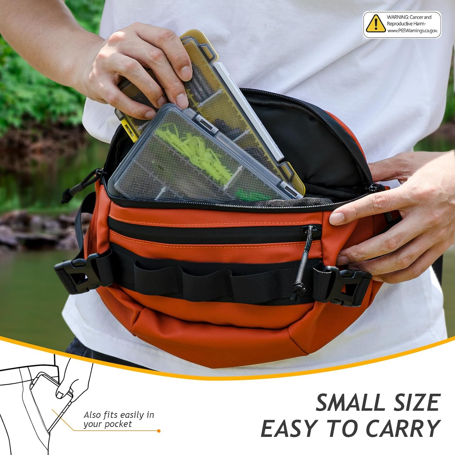 QualyQualy Fishing Tackle Box - Small Organizer with Removable Dividers | 2-in-1 Mini Hook Storage