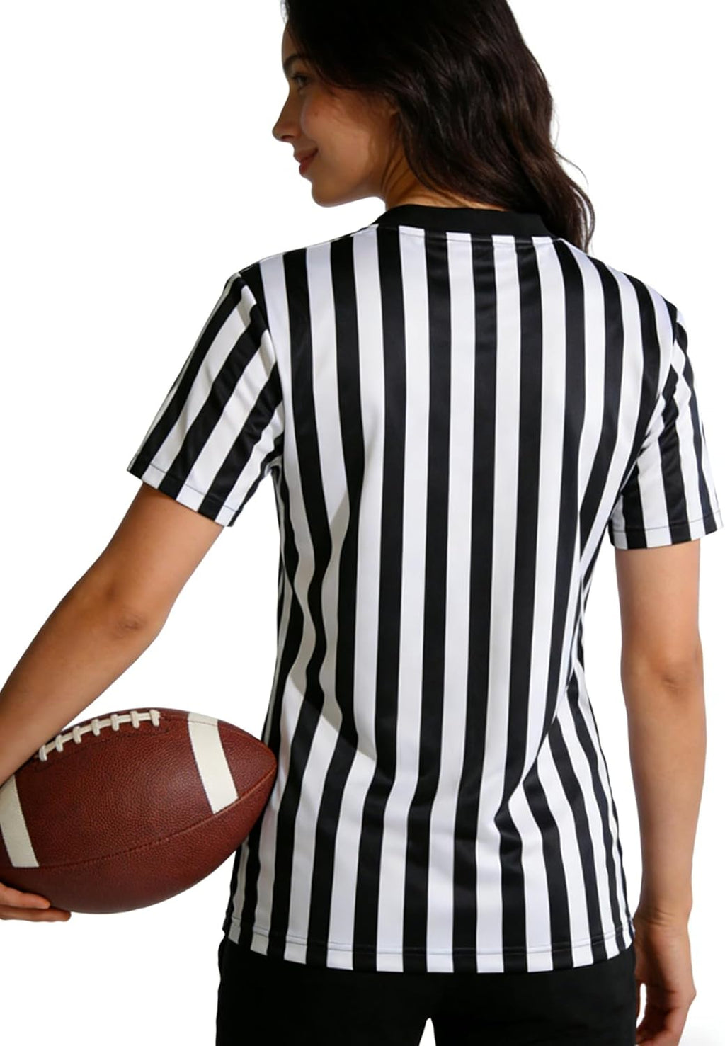 Skiennix Women's Referee Shirt - Official V-Neck Football & Basketball Jersey | Perfect for Halloween Costume