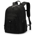 ZORFIN Black Backpack for School, Travel: Bookbag for Girls Boys - Kids Backpack with Multi Compartments