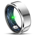RIFESI Smart Ring for Women Men,Fashion Modern Minimalist Fitness Ring & Sleep Tracker Ring with Heart Rate,Blood Pressure,Waterproof Health Ring,No Subscription,Gifts for Women (Size 11,Silver)
