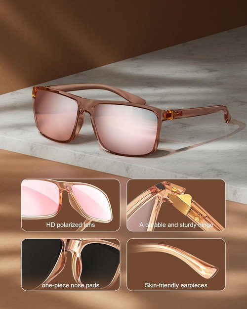 KALIYADI Polarized Sunglasses - UV400 Protection for Men & Women | Perfect for Driving, Fishing, Golf (3 Pack)