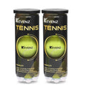KEVENZ 6-Pack Pressurized Tennis Ball, 2 Cans with Seal Design,Advanced All Courts Balls,Highly Elasticity, More Durable, Good for Beginner Training Ball
