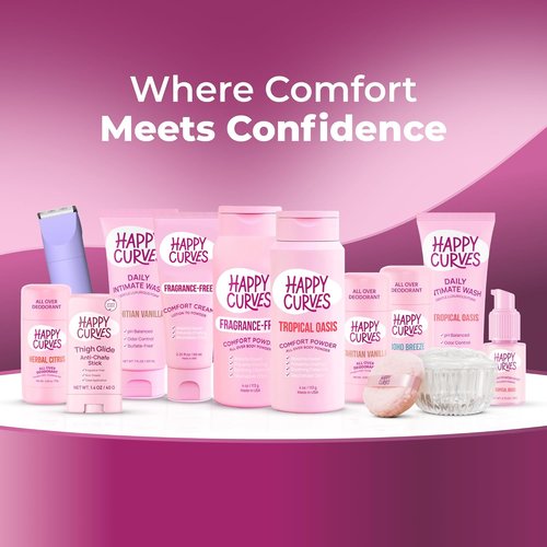 HAPPY CURVES Anti-Chafe Stick - Ultimate Chafing Defense for Women | Thighs, Underarms & More (1 Pack)