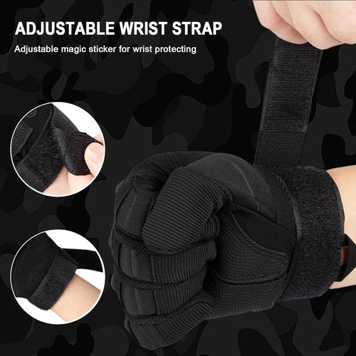 HYCOPROT Tactical Gloves for Men - Touchscreen Hard Shell Palm Pad for Motorcycle & Shooting | Durable & Versatile