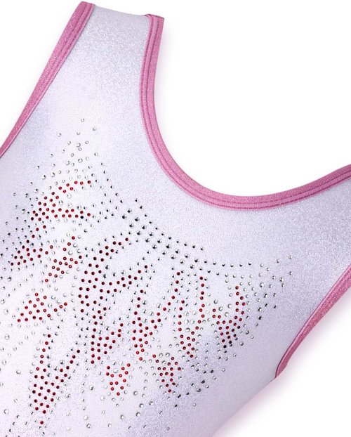 Gogokids Gymnastics Leotards for Girls - Sparkly Rhinestone Dance Unitards | Activewear Biketards