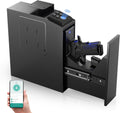 ORARAER Biometric Gun Safe - 4 Ways to Unlock with Fingerprint, Key & PIN Code | Compact Nightstand Pistol Lock Box