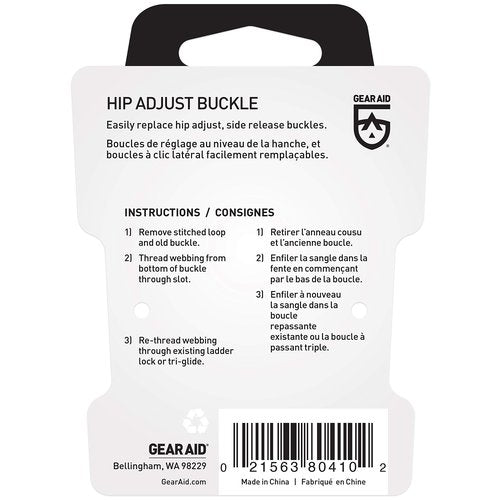 GEAR AID Hip Adjust Buckle, 1”
