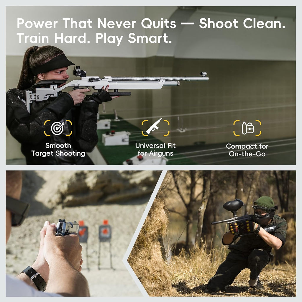 Spozer 12g CO2 Cartridges - 25 Pack, Non-Threaded Fit for BB Guns, Airguns, Paintball & More