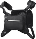 Skiennix Water Resistant Chest Pack - Lightweight Running Vest with Reflective Strip & Phone Holder | Ideal for Hiking & Cycling