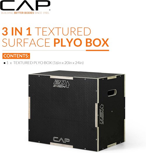 CAP Barbell 3-in-1 Plyometric Box - Versatile Training Equipment in Multiple Sizes and Styles