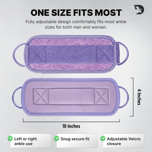 DMoose Fitness Ankle Strap - Premium Padded Cuffs for Cable Machines | Ideal for Booty Workouts & Leg Exercises