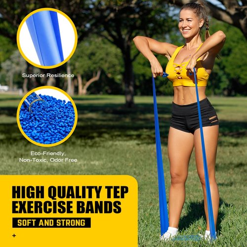 Ankle Bands for Working Out with Cuffs, Resistance Bands for Leg Butt Training Workout Equipment for Kickbacks Hip Gluteus Training Exercises, Exercise Bands for Strength Training, Yoga, Pilates