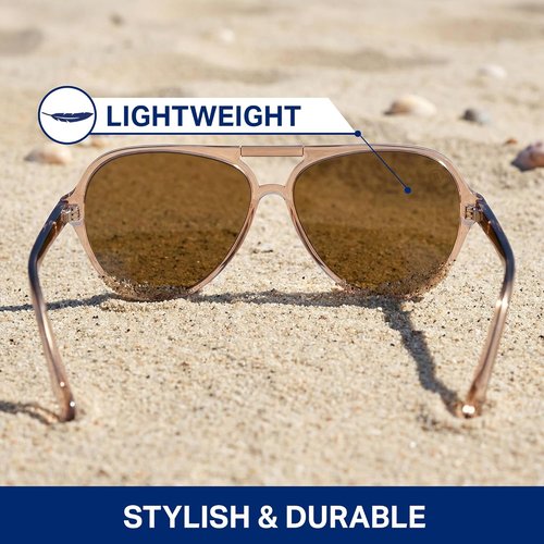 Blenders Eyewear Skyway Polarized Sunglasses - Stylish Aviator Frames with 100% UV Protection for Women