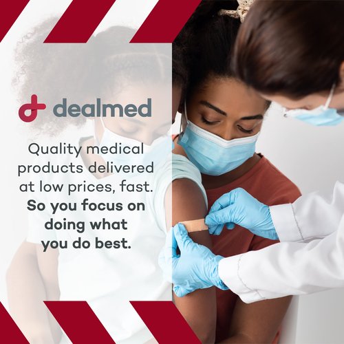 Dealmed Flexible Fabric Oval Spot Adhesive Bandages – 100 Count (3 Pack) Non-Stick Pad, Latex Free, Wound Care for First Aid Kit, 7/8" x 1 1/4"