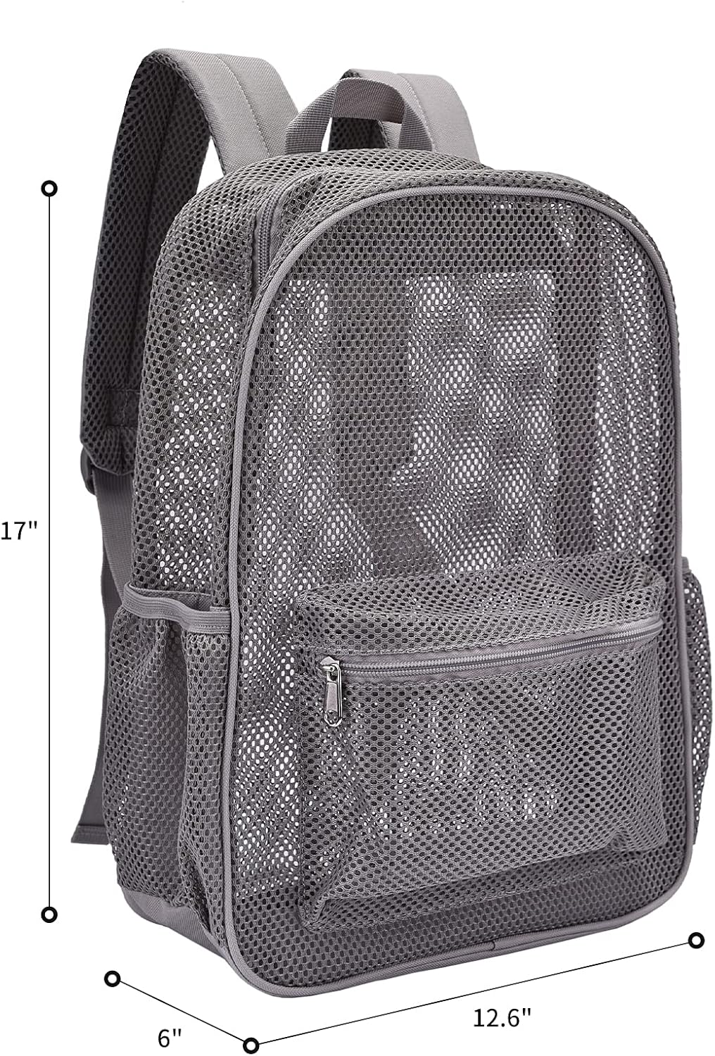 USPECLARE Heavy Duty Mesh Backpack - Semi-Transparent Design for College Students | Durable & Stylish