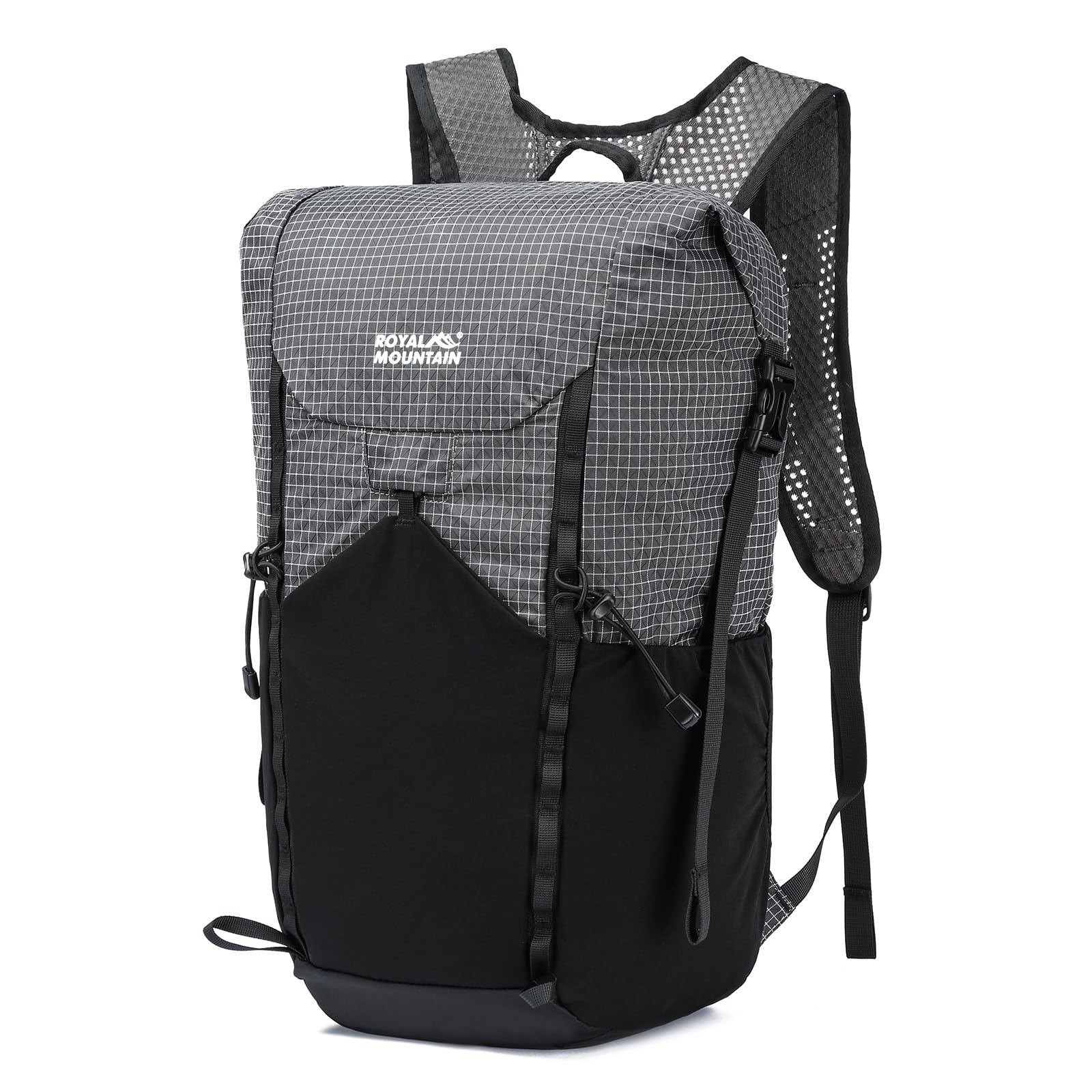 ROYAL MOUNTAIN 20l Hiking Backpack For Women&Men, Water Resistant Daypack Backpacks, Foldable & Packable Hiking Backpack, Lightweight Small Daypack For Travel Camping (Grey)