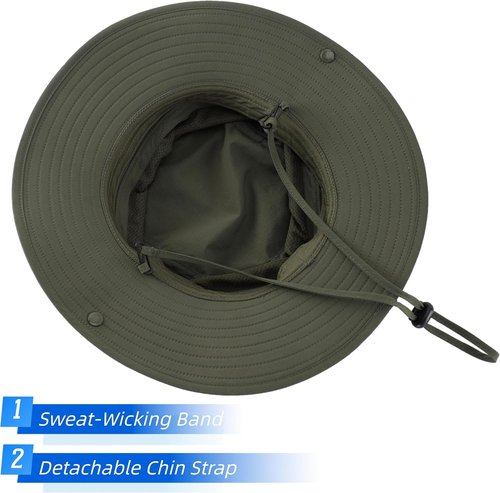 Connectyle Sun Hat - Outdoor UV Protection Safari Hat for Fishing & Hiking | Breathable UPF50 Design