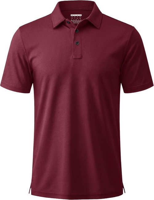 MAGCOMSEN Men's Polo Shirts - Short Sleeve Dry Fit Performance Golf Shirt | Casual Collared Design