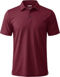 MAGCOMSEN Men's Polo Shirts - Short Sleeve Dry Fit Performance Golf Shirt | Casual Collared Design