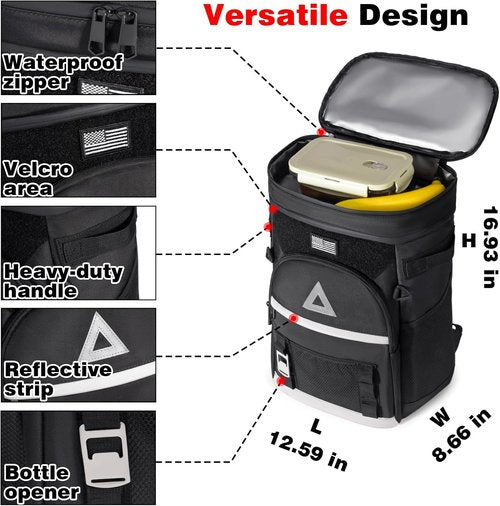 Bacgnyer Backpack Cooler - Insulated 30L Waterproof Bag for Camping, Beach, Fishing & Hiking