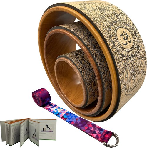 Aozora Yoga Wheel 13" - Ultimate Guide for 30+ Poses | Perfect for Stretching & Backbends