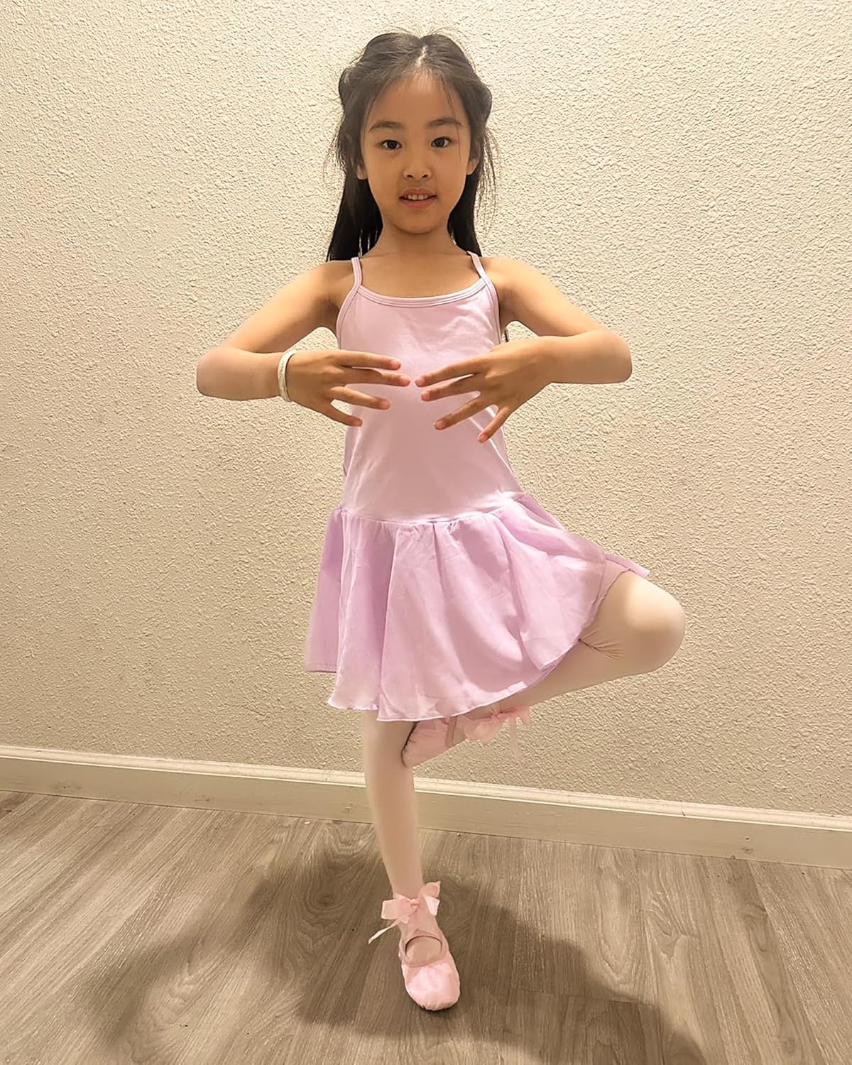 Stelle Ballet Shoes - Satin Ribbons Dance Slippers for Girls | Toddler to Big Kids Sizes