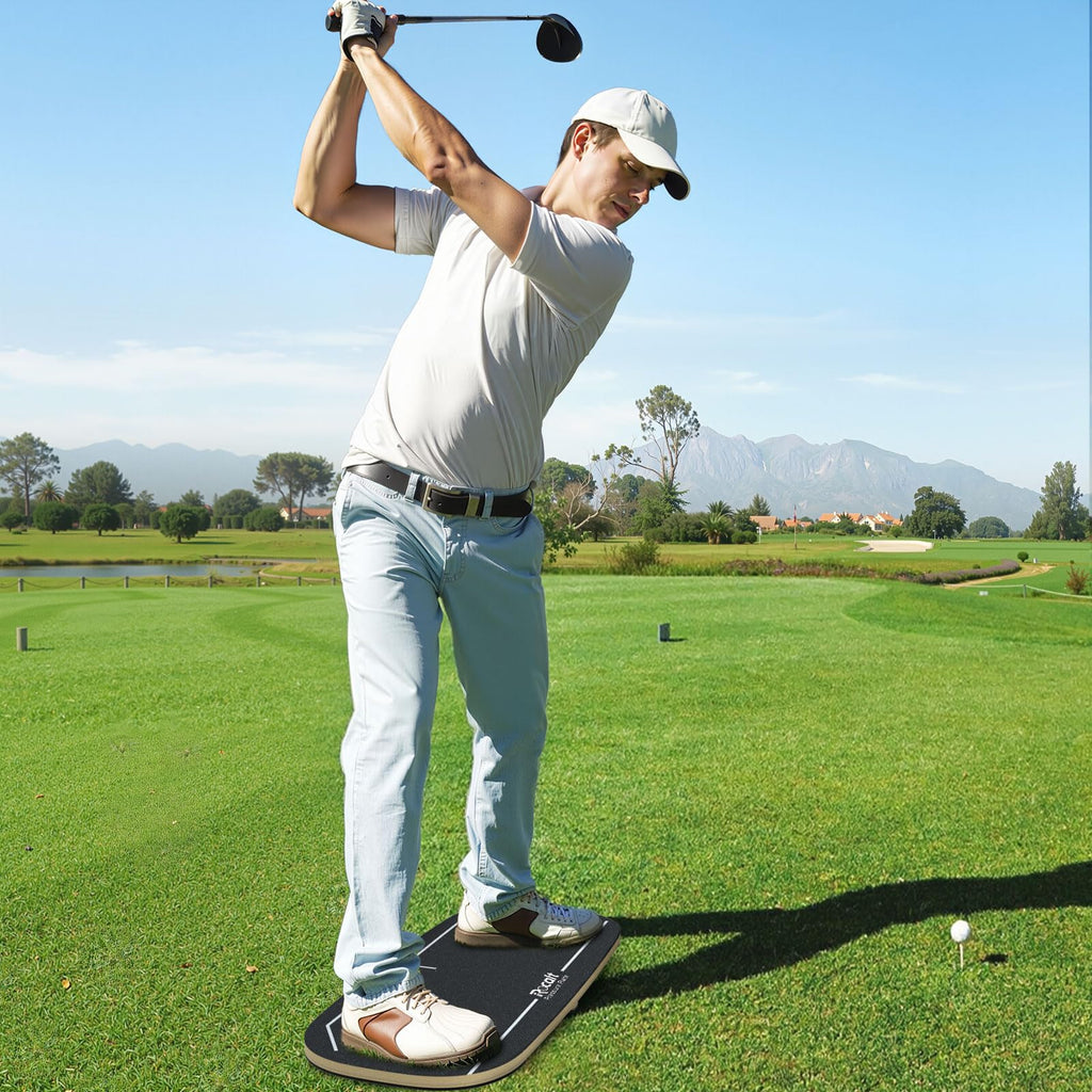 Rocalt Golf Pressure Plate - Weight Shift Board for Golf Swing Trainer, Indoor & Outdoor Practice, Anti-Slip Design for All Skill Levels, Improving Strength & keep Tempo