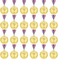 Caydo Gold Award Medals - 12/24 Pieces Metal Winner Medals for Sports Events | 2 Inch