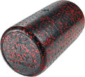 Day 1 Fitness Muscle Foam Roller - High Density Sports Massage for Deep Tissue Relief | Speckled Red, 12”