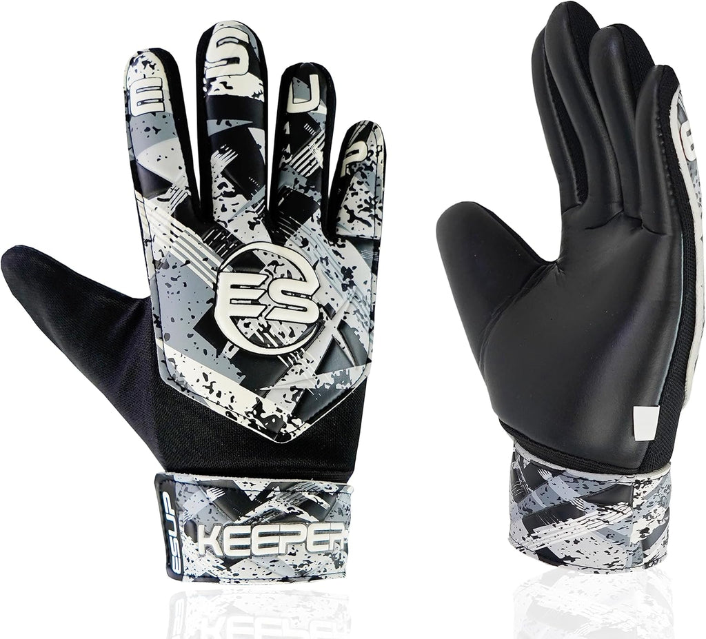 Regine Switzerland Soccer Goalie Gloves - Youth & Adult Football Keeper Gloves with Double Wrist Support & 4mm Anti-Slip Latex Palm