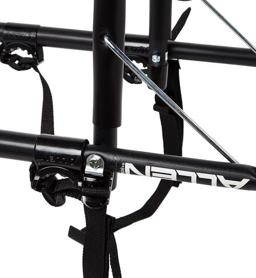 Allen Deluxe 3-Bike Trunk Mount Rack - Durable Black & Silver Design for Easy Transport