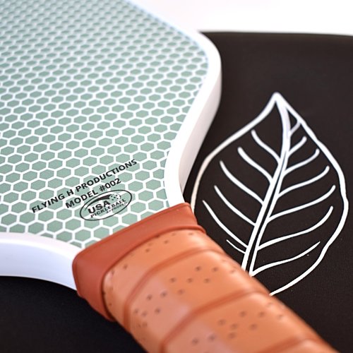 Flying H Pickleball Paddle | USAPA Approved | Carbon Fiber Surface | Honeycomb Core | Classic Design | Comfort Grip | Durable Neoprene Cover | Premium Paddle | Pickleball Racket | Elongated