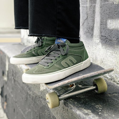 Etnies Windrow – Modern Skate Athletic Vibe, Reinforced Cupsole, Cushioned Feel, Everyday Sneakers - Green - 9.5